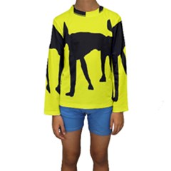 Black Dog Kid s Long Sleeve Swimwear