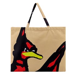 Angry Bird Zipper Large Tote Bag