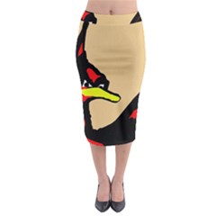 Angry Bird Midi Pencil Skirt