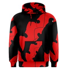 Black And Red Lizard  Men s Pullover Hoodie by Valentinaart