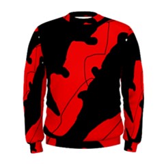 Black And Red Lizard  Men s Sweatshirt by Valentinaart