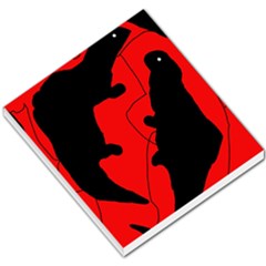 Black And Red Lizard  Small Memo Pads