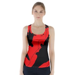 Black And Red Lizard  Racer Back Sports Top