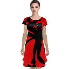 Abstract Man Cap Sleeve Nightdress by Valentinaart