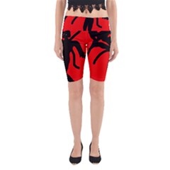 Abstract Man Yoga Cropped Leggings