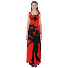 Abstract Man Empire Waist Maxi Dress