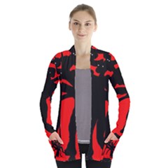 Abstract Man Women s Open Front Pockets Cardigan(p194) by Valentinaart