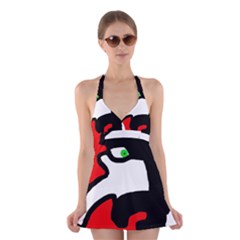 Man Halter Swimsuit Dress