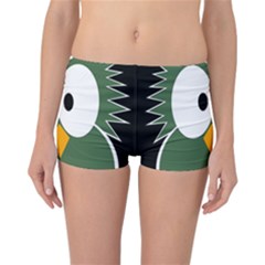 Green Owl Reversible Boyleg Bikini Bottoms by Valentinaart