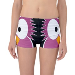 Pink Owl Boyleg Bikini Bottoms by Valentinaart