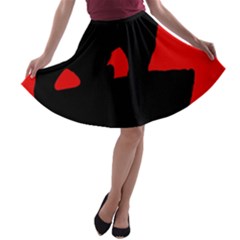 Bear A-line Skater Skirt by Valentinaart