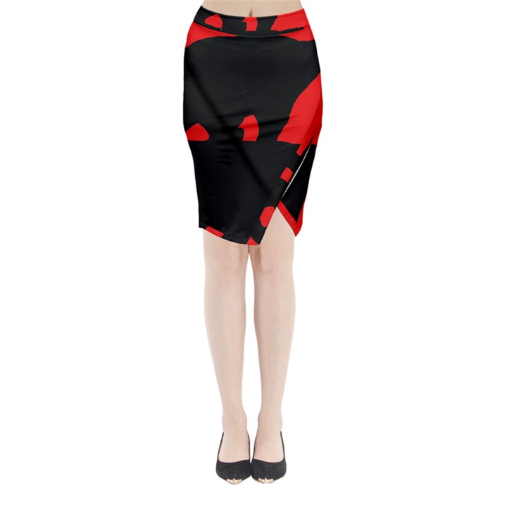 Bear Midi Wrap Pencil Skirt