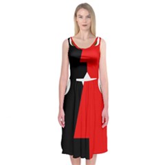 Kiss Midi Sleeveless Dress