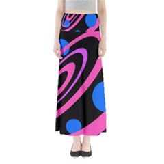 Pink And Blue Twist Maxi Skirts