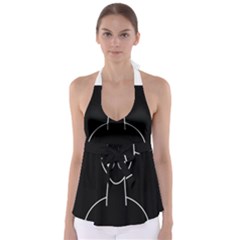 Dinosaur  Babydoll Tankini Top