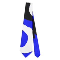 Blue Pattern Abstraction Neckties (two Side)  by Valentinaart