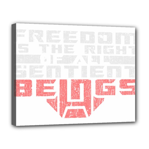 Freedom Is The Right Grunge Canvas 14  X 11  by justinwhitdesigns