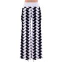 Women s Chic Black and White Herringbone Palazzo Pants  View2