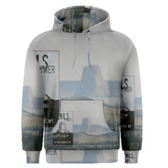 Devils Tower Stamp And Phto Men s Pullover Hoodie