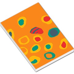 Orange Abstraction Large Memo Pads by Valentinaart