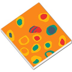 Orange Abstraction Small Memo Pads by Valentinaart