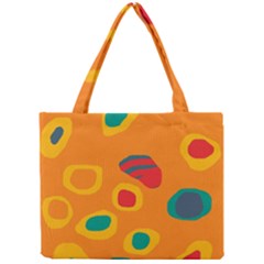 Orange Abstraction Mini Tote Bag by Valentinaart