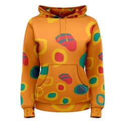 Orange Abstraction Women s Pullover Hoodie by Valentinaart