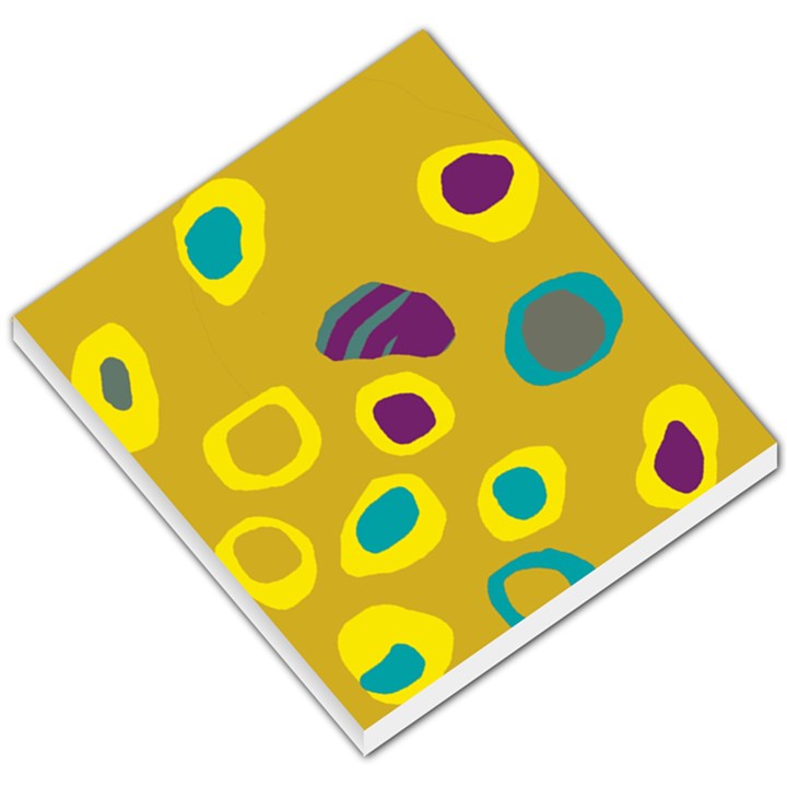 Yellow abstraction Small Memo Pads