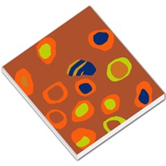 Orange Abstraction Small Memo Pads by Valentinaart