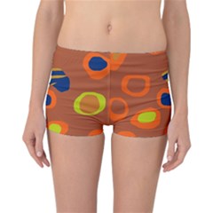 Orange Abstraction Reversible Boyleg Bikini Bottoms