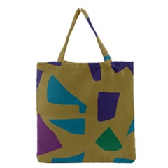 Colorful Abstraction Grocery Tote Bag by Valentinaart