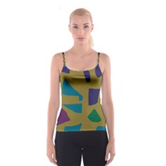 Colorful Abstraction Spaghetti Strap Top by Valentinaart