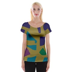 Colorful Abstraction Women s Cap Sleeve Top by Valentinaart