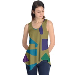 Colorful Abstraction Sleeveless Tunic by Valentinaart