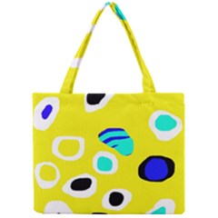 Yellow Abstract Pattern Mini Tote Bag by Valentinaart