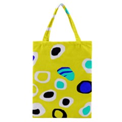 Yellow Abstract Pattern Classic Tote Bag by Valentinaart