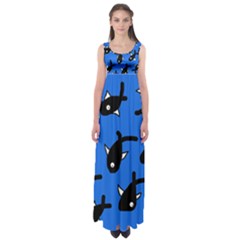 Cute Fishes Empire Waist Maxi Dress by Valentinaart