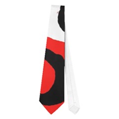 Red Abstract Pattern Neckties (one Side)  by Valentinaart