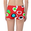 Red abstract pattern Boyleg Bikini Bottoms View2