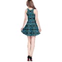 Dots Pattern Turquoise Blue Reversible Sleeveless Dress View2