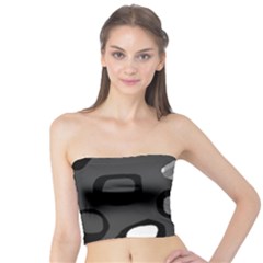 Gray Abstract Pattern Tube Top by Valentinaart