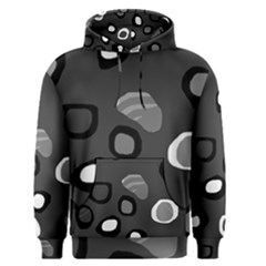 Gray Abstract Pattern Men s Pullover Hoodie by Valentinaart