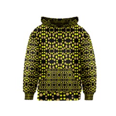 Dots Pattern Yellow Kids  Zipper Hoodie