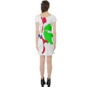 Colorful amoeba abstraction Short Sleeve Skater Dress View2