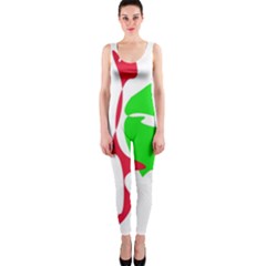 Colorful Amoeba Abstraction Onepiece Catsuit by Valentinaart