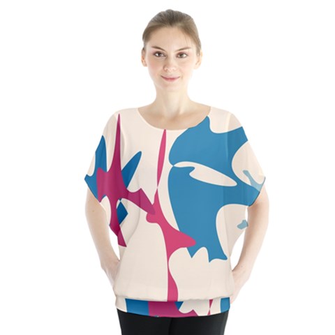 Decorative Amoeba Abstraction Blouse by Valentinaart