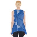 Blue amoeba abstraction Side Drop Tank Tunic View2