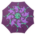 Purple amoeba abstraction Straight Umbrellas View1