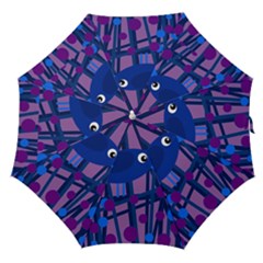 Purple Bird Straight Umbrellas by Valentinaart