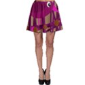 Cute magenta bird Skater Skirt View1